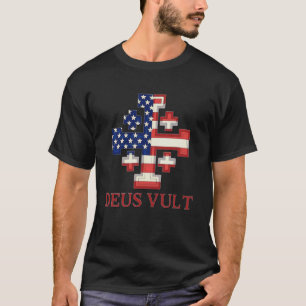 Katholischer Ritter Templer Kreuzritter Kreuz Amer T-Shirt