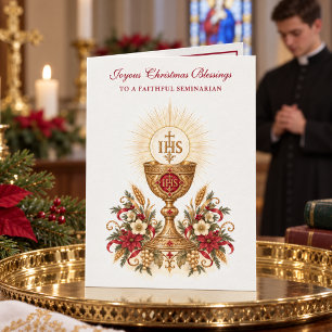 Katholischer Seminarist Beruf religiös Feiertagskarte
