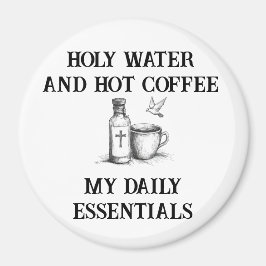 Katholischer Spaß Magnet: Heiliges Wasser und heiß Magnet