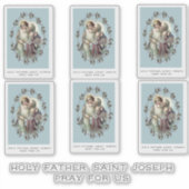 Katholischer St. Joseph mit Kind Jesus Religiös Aufkleber (Vorderseite)