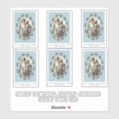 Katholischer St. Joseph mit Kind Jesus Religiös Aufkleber (Blatt)