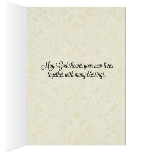 Katholischer Vers der Hochzeits-Karte w/scripture (Innen (Rechts))