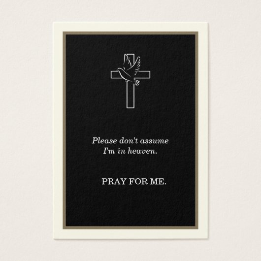 Katholisches Beerdigungsgebet-Beileid (Vorderseite)