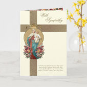 Katholisches Beileid Beileid Maria Jesus Karte (Gelbe Blume)