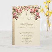 Katholisches Beileid Condolence Husband Karte (Gelbe Blume)