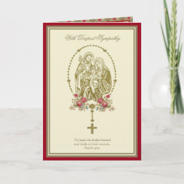 Katholisches Beileid Heilige Familienschrift Gebet Karte