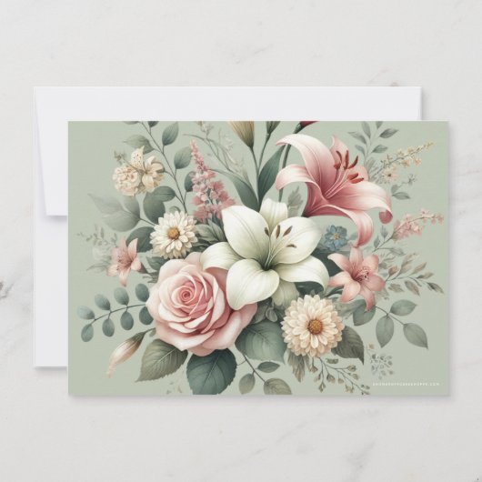 Katholisches Beileid zur Beerdigung von Rosenkranz Dankeskarte (Rückseite)