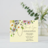 Katholisches Beileid zur Beerdigung von Rosenkranz Dankeskarte (Stehend Vorderseite)