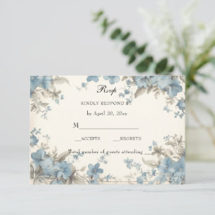 Katholisches Blumenmotiv Gesegnete Maria Rosa Blum RSVP Karte