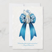 Katholisches Brautparty gesegnete Mutter Mary Einladung (Rückseite)