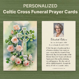 Katholisches Celtic Cross Beerdigung Gedenkgebet