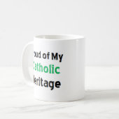 katholisches Erbe Kaffeetasse (Vorderseite Links)