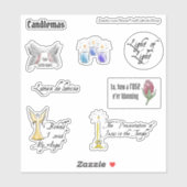 Katholisches Festessen in Candlemas religiöse Weih Aufkleber (Blatt)