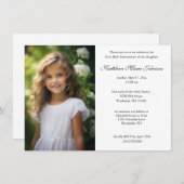 Katholisches Foto der ersten kommunistischen Schri Einladung (Vorne/Hinten)