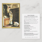 Katholisches Gebet der Visitenkarte (Vorne/Hinten)