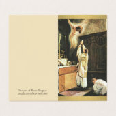 Katholisches Gebet der Visitenkarten (Außenseite Aufgefaltet)