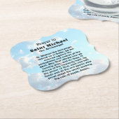 Katholisches Gebet für Schutz und Mut Untersetzer (angewinkelt)