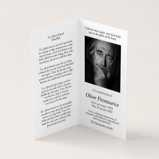 Katholisches Gebet kardiert | Der gute Hirte Visitenkarten (Innenseite)