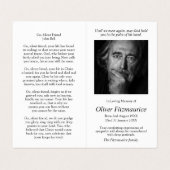 Katholisches Gebet kardiert | Der gute Hirte Visitenkarten (Innenseite Aufgefaltet)