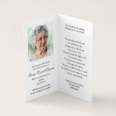 Katholisches Gebet kardiert | Madonna u. Kind Visitenkarten (Innenseite)