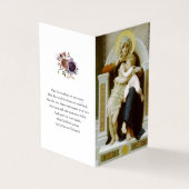 Katholisches Gebet kardiert | Mary, Jesus u. Visitenkarten (Vorderseite)