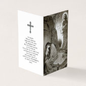 Katholisches Gebet kardiert | Mary u. Jesus-Grab 1 Visitenkarten (Vorderseite)