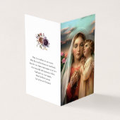 Katholisches Gebet kardiert | Mutter-Hingabe Visitenkarten (Vorderseite)