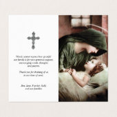 Katholisches Gebet kardiert | Mutter Mary Visitenkarten (Außenseite Aufgefaltet)