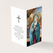 Katholisches Gebet kardiert | unsere Dame Visitenkarten (Vorderseite)