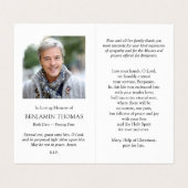 Katholisches Gebet kardiert |, welches das Kreuz 2 Visitenkarten (Innenseite Aufgefaltet)