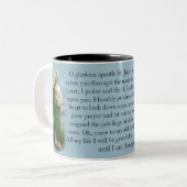 Katholisches Gebet St. Jehuda religiös Zweifarbige Tasse (Vorderseite Links)