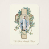 Katholisches Gebet zu Jesus durch Maria (Vorderseite)