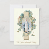 Katholisches Gebet zu Jesus durch Maria (Vorderseite)