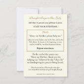 Katholisches Gebet zu Jesus durch Maria (Rückseite)