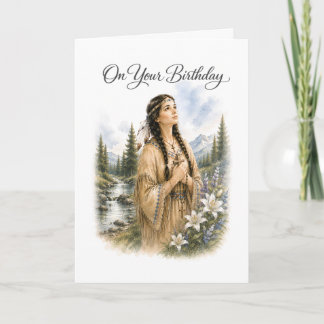 Katholisches Geburtstagskarten für Saint Kateri Te Karte
