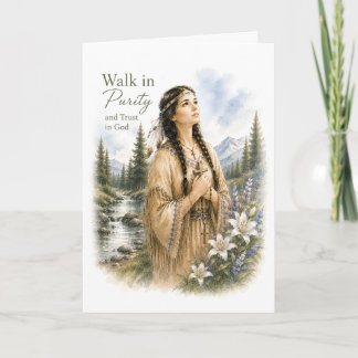 Katholisches Geburtstagskarten für Saint Kateri Te Karte