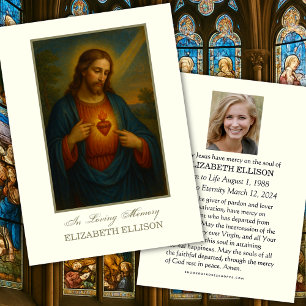 Katholisches Heiliges Herz Jesu Beerdigung Gebetsk