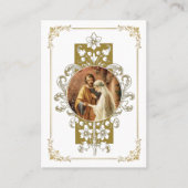 Katholisches Heiratsgebet Hochzeit Gold Platzkarte (Vorderseite)