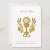 Katholisches Hochzeit Elegant Termin speichern Save The Date (Vorderseite)