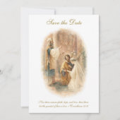 Katholisches Hochzeit Elegant Termin vormerken Save The Date (Vorderseite)