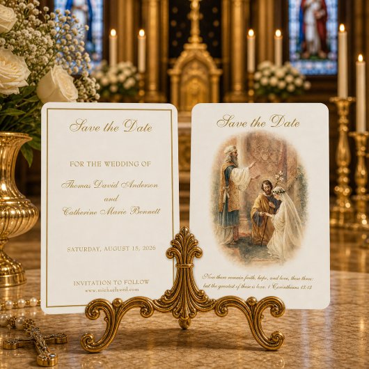 Katholisches Hochzeit Elegant Termin vormerken Save The Date