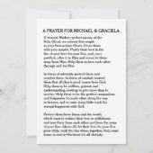 katholisches Hochzeitsgebet | Liebe Skriptüberlage (Rückseite)