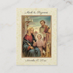 Katholisches Hochzeitsgeschenk Heilige Familie Hei Visitenkarte