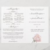 Katholisches Hochzeitsprogramm Hannah Pink mit Mes (Vorderseite)