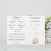 Katholisches Hochzeitsprogramm Hannah Pink mit Mes (Stehend Vorderseite)
