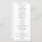 Katholisches Hochzeitsprogramm Isabella mit Messe (Rückseite)