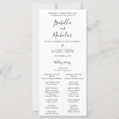 Katholisches Hochzeitsprogramm Isabella mit Messe (Vorderseite)