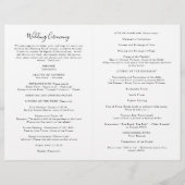 Katholisches Hochzeitsprogramm Isabella mit voller (Rückseite)