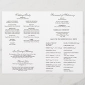 Katholisches Hochzeitsprogramm Marianisches Monogr (Rückseite)