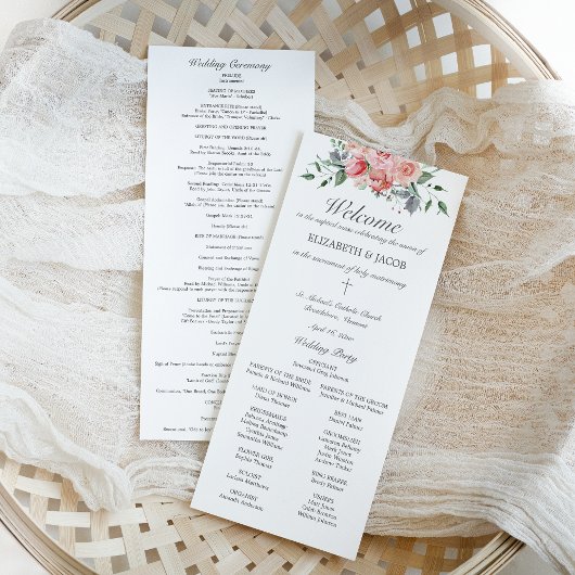 Katholisches Hochzeitsprogramm mit Messe von Eliza